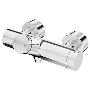 Schell Vitus shower thermostat 016170699 shower connection below, thermal disinfection, surface-mounted, chrome-plated