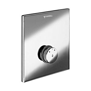 Linus Schell stainless steel front plate, self-closing mixed water
