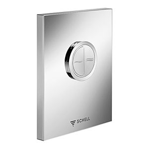 Schell Edition eco WC actuation plate 028141599 alpine white, low pressure, dual flush