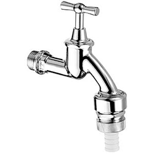 Schell outlet valve 034410699 G 3/4 male thread, chrome-plated, T-handle, safety combination