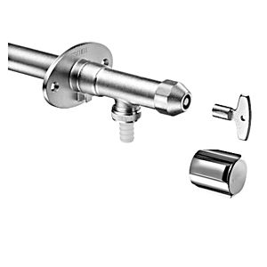 Schell Polar II frostsichere Außenwandarmatur 039950399  DN 15, mattchrom, Komplettarmatur, ohne Rohrbelüfter