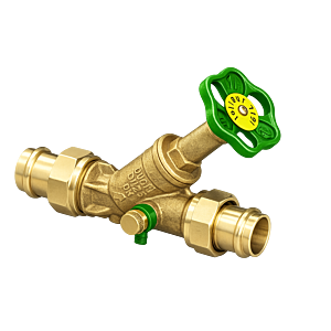 Schlösser free flow valve 0015872800001 DN 25, 28mm, male thread, with drainage, non-rising spindle