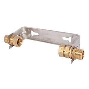 Schlösser Wasserzähler-Bügel 0022502000001 3/4" Qn 2,5, starr, waagerecht, Edelstahl, Verschraubungen