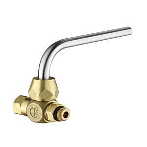 Schlösser Probenahmeventil 0081320800001 Rohr Edelstahl mit Adapter 3/8", Messing, 1/4"