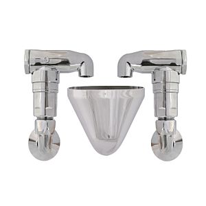 Schlösser Rohrbelüfter Bauform E 0082031550001 2-fach, DN 15, 1/2 x 1 x 1/2", verchromt