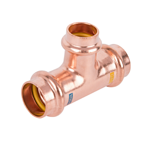 HS AQUAGAS V T-Stück 18 x 18 x 18 mm 45100181818 Kupfer, Press Copper, Fitting für Gas und Wasser