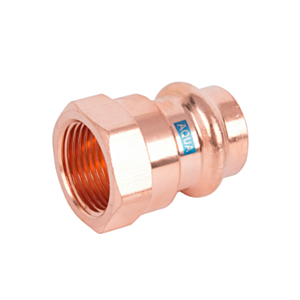 HS AQUAGAS V transition piece 28 mm x 1 inch 4502028100 copper, female thread, press copper, fitting for gas and water