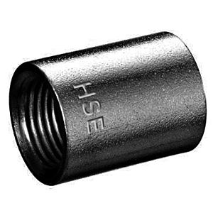 Hermann Schmidt Temperguss 16 Muffe 44160020 DN 20, 3/4", schwarz