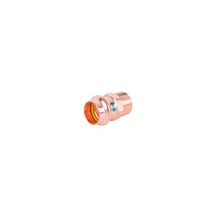 HS AQUAGAS V Transition Piece 22 mm x 1 inch 4501022100 Copper, AG, Press Copper, Fitting for Gas and Water