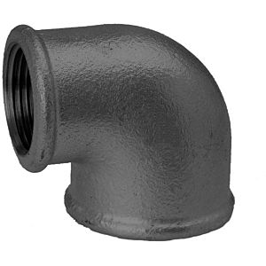 Hermann Schmidt malleable iron 90 Red angle 14090320 DN 32 x 20, 1 1/4&quot; x 3/4&quot;, 90 degrees, IG/IG, black