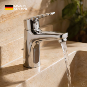 CARLDIX Waschtischarmatur 01000010-00 115 mm Ausladung, mit Ablaufgarnitur, chrom