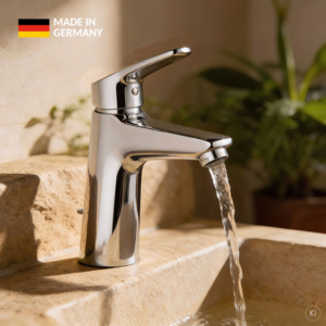 CARLDIX Waschtischarmatur 02000012-00 125 mm Ausladung, mit Ablaufgarnitur, chrom