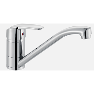 Heinrich Schulte alpha_100 single-lever sink mixer Z058802-00010 chrome-plated, swiveling pipe spout