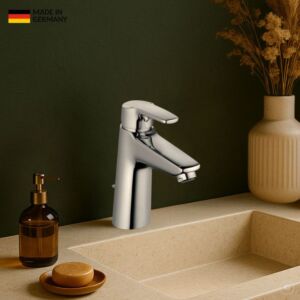 CARLDIX Waschtischarmatur 02000012-00 125 mm Ausladung, mit Ablaufgarnitur, chrom