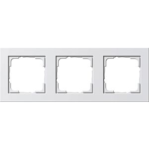 Gira 021329 cover frame E2 3-gang pure white glossy