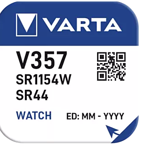 Varta Cons.Varta Uhren-Batterie 00357101111 3mAh/Silber V 357 Stk.1