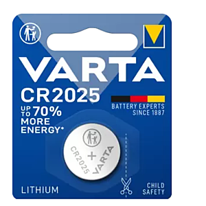 Varta button battery CR2025Bli1 3.0V/157mAh/lithium CR 2025(VE1)