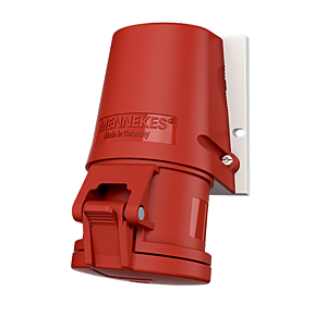 Mennekes Wandsteckdose mit TwinCONTACT 32 32A, 400V, IP44, 6H, 32