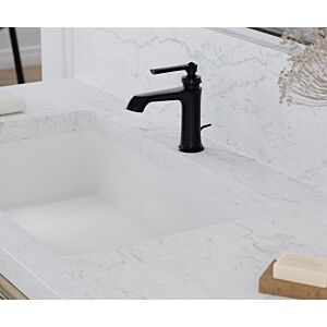 Steinberg Series 350 washbasin mixer 3501000S with waste set, matt black