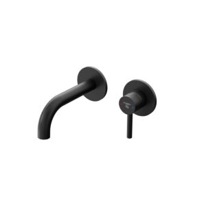 Steinberg Série 100 mitigeur lavabo 10018043S encastré, saillie 165 mm, montage mural, noir mat