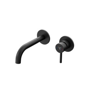 Steinberg Serie 100 Waschtischarmatur 10018143S Unterputz, Ausladung 195 mm, Wandmontage, matt black