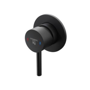 Mitigeur de douche Steinberg Série 100 1002250S à encastrer, avec cartouche céramique et corps intégré 1/2&quot;, Noir Mat