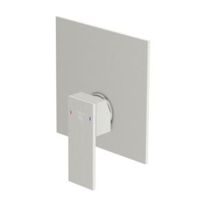 Steinberg Series 160 finishing set 16022433BN brushed nickel, cover plate 165x165mm, for bathtub/shower mixer