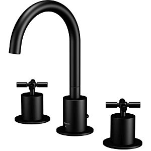 Steinberg Série 250 avec garniture de vidage lavabo 3 trous 2502000S match0, noir mat