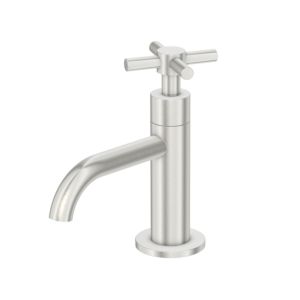 Steinberg Serie 250 Standventil 2502500BN Ausladung 100mm, mit 90Grad Keramikventil, Brushed Nickel