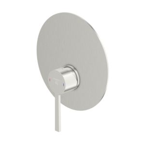 Steinberg Series 260 finishing set 26022433BN with cover plate d= 185mm, for bath/shower mixer, brushed nickel