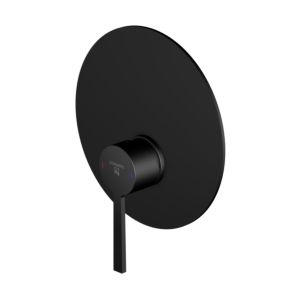 Steinberg Serie 260 Fertigmontageset 26022433S mit Abdeckplatte Ø 185 mm, für Brausearmatur, matt black