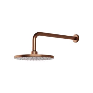 Steinberg Serie 340 Regenbrause 3401686 BC 220x12mm, Easy-clean System, Deckenanschluss, brushed copper