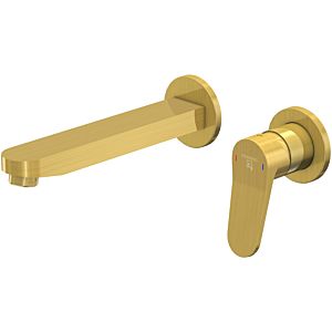 Steinberg Series 340 finishing set 34018143BG concealed basin mixer, wall mounting, projection 200mm, brushed gold