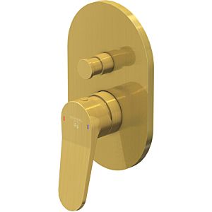 Steinberg Serie 340 Fertigmontageset 34021033BG Unterputz-Wanne/Brause-Armatur, Brushed Gold