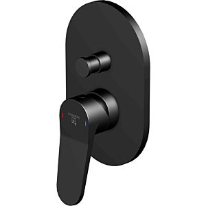 Steinberg Serie 340 Fertigmontageset 34021033S Unterputz-Wanne/Brause-Armatur, Matt Black