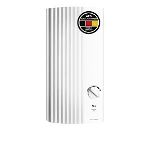Base AEG DDLE Chauffe-eau 222390 blanc , 18/21/24/kW, 400 V, électronique