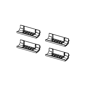 Profilé de pièce de rechange TECE compatible avec la référence 695009 (4 pièces)