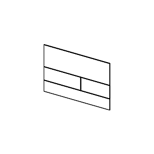 TECE TECEsquare WC plate 9240841 Polished Red gold / shiny red gold, PVD, for 2-quantity technology