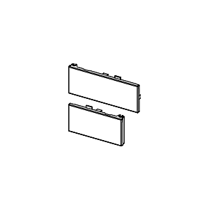 TECE TECEsquare WC flush plate 9820558 glass, chrome glossy