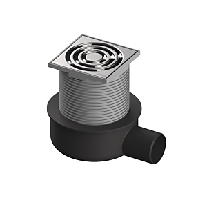 TECEdrainpoint S 50 Ablaufset 3601050 100x100 mm, DN50, waagerecht, superflach