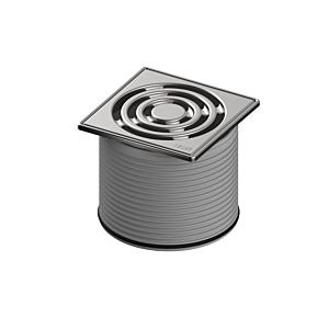 TECEdrainpoint S Rostrahmen 3660002 100x100mm, Edelstahl, mit Designrost