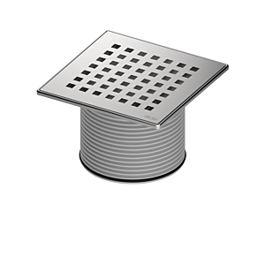 TECEdrainpoint S Rostrahmen 3660008 142x142mm, Edelstahl, Designrost quadratum