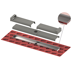 TECE TECEdrainline Evo Duschrinne 1200 mm 601203 mit Wandfliesenauflage, Seal System Dichtmanschette