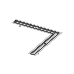 TECE Winkelrinne TECEdrainline 611000 100 x 100 cm, mit Dichtmanschette