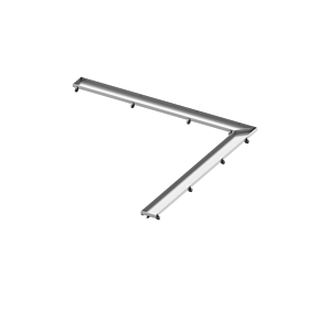 TECE Fliesenmulde TECEdrainline plate 611070 100 x 100 cm, Edelstahl poliert, für Winkelrinne