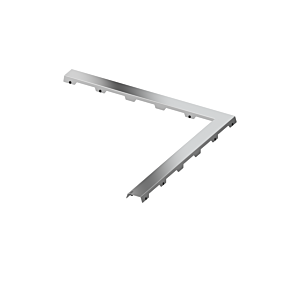 TECE Grille design TECEdrainline 610982 Inox poli, 900 x 900 mm, pour caniveau coudé à 90°