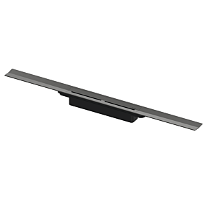 TECE drainprofile Duschrinne 670801 800 mm, Brushed Black Chrome / Chrom schwarz gebürstet, Breite 55mm, PVD