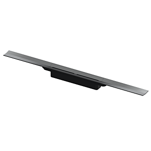 TECE drainprofile Duschrinne 671011 1000 mm, Polished Black Chrome / Chrom schwarz glänzend, Breite 55mm, PVD