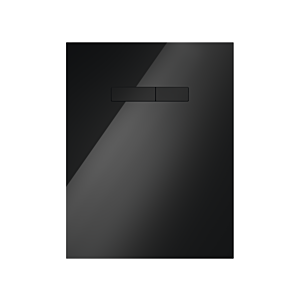 TECElux Betätigungsplatte 9650005 Glas schwarz, Tasten schwarz, manuelle Betätigung