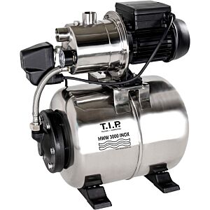 T.I.P. HWW 3000 INOX Hauswasserwerk - Edelstahl 31143, 2.950 l/h, 42 m Förderhöhe, 550 W,  18 l Druckkessel, kompakt
